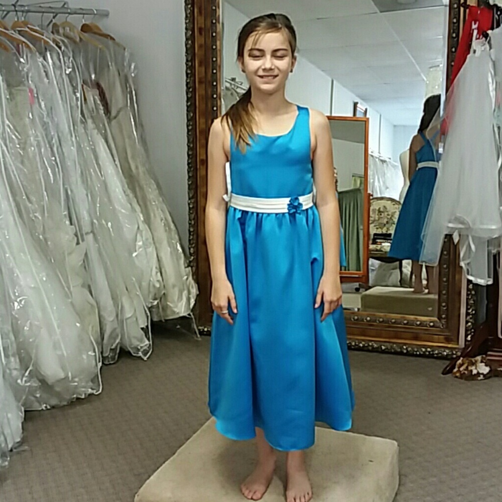 MARINE BLUE and WHITE Alfred Angelo